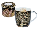Kubek porcelanwy Gustav Klimt Drzewo Życia Carmani puszka 420ml