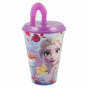 Kubek z pokrywką i słomką 430ml Frozen 2 Kraina Lodu- Stor