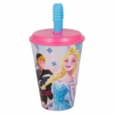 Kubek z pokrywką i słomką Frozen Kraina Lodu 430ml - Stor