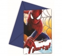 Zaproszenie na imprezę dziecka SPIDERMAN 6 szt. - DA706658 