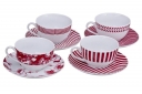 Zestaw do kawy, czerwony - BENETTON - 78148