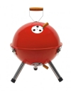 Grill przenośny METALOWY do montażu czerwony