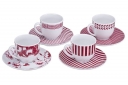 Zestaw do espresso, czerwony - BENETTON - 78176