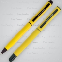 Pierre Cardin Zestaw piśmienny touch pen, soft touch CELEBRATION zółty