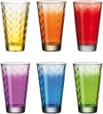 Szklanka Optic 6 KOLORÓW - Leonardo - 49409