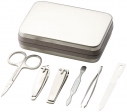 Zestaw do manicure 6-częściowy, w srebrnym etui - PF19542949